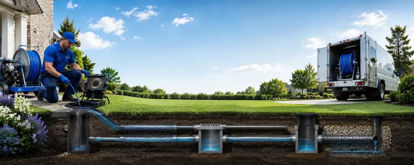 Outdoor drain cleaning information for Glendale Heights, IL